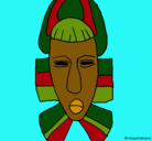 Dibujo Máscara africana pintado por momita