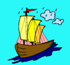 Dibujo Barco velero pintado por seira9
