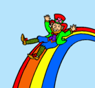 Dibujo Duende en el arco iris pintado por jimena05