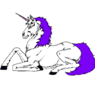 Dibujo Unicornio sentado pintado por luciamoris