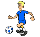 Dibujo Jugador de fútbol pintado por davidperez