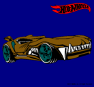 Dibujo Hot Wheels 3 pintado por ujtjghjutmby