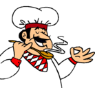 Dibujo Chef degustando pintado por Bluu