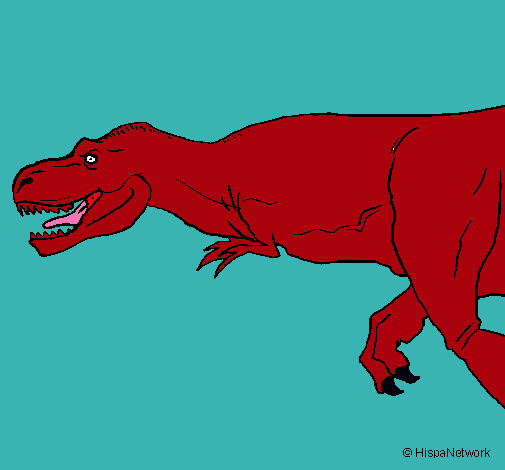 Dibujo Tiranosaurio rex pintado por cheina7