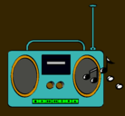 Dibujo Radio cassette 2 pintado por 29756422210