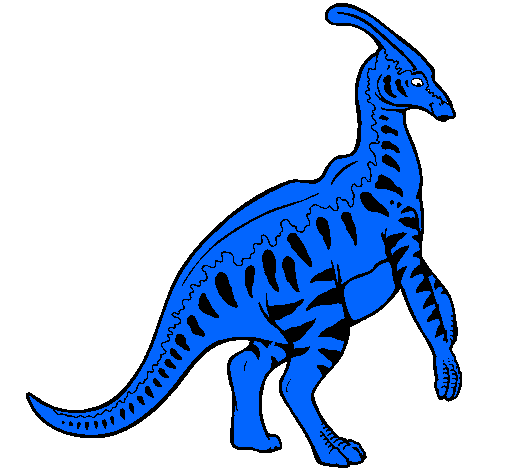 Parasaurolofus con rayas