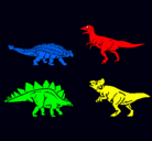 Dibujo Dinosaurios de tierra pintado por cjcm