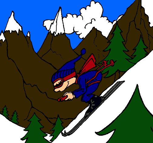 Dibujo Esquiador pintado por Marcodelatorre