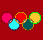 Dibujo Anillas de los juegos olimpícos pintado por nnnno