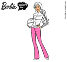 Dibujo Barbie piloto de motos pintado por Akire76