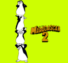 Dibujo Madagascar 2 Pingüinos pintado por gilberto