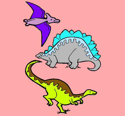 Tres clases de dinosaurios