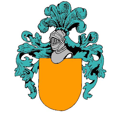 Escudo de armas y casco