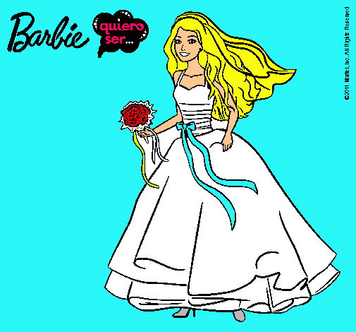 Barbie vestida de novia