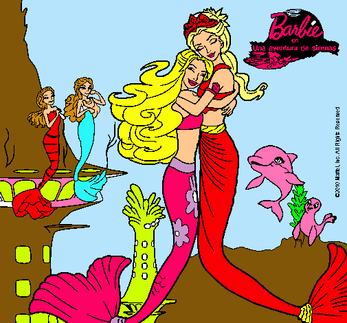 Barbie sirena y la reina sirena