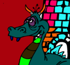 Dibujo Dragón mareado pintado por Abrilchu