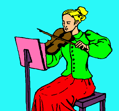 Dama violinista