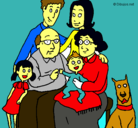 Dibujo Familia pintado por gustavo5