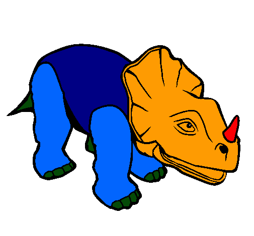 Dibujo Triceratops II pintado por eric_yael
