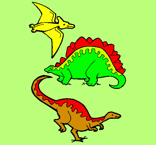 Tres clases de dinosaurios