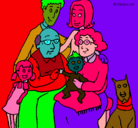 Dibujo Familia pintado por DEFLI