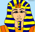 Dibujo Tutankamon pintado por diossssss