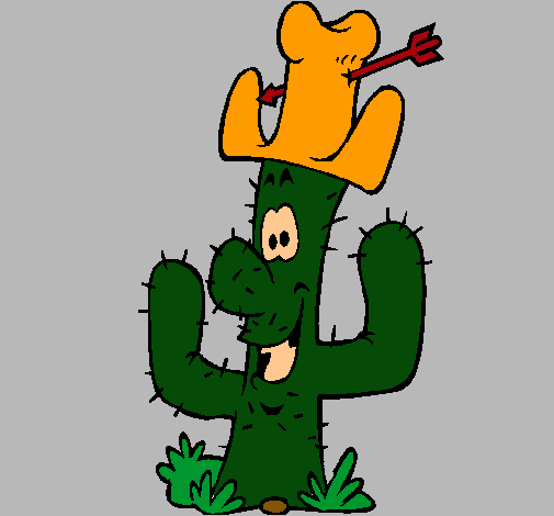 Cactus con sombrero