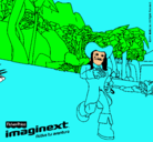 Dibujo Imaginext 16 pintado por cuky