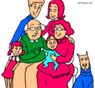 Dibujo Familia pintado por becky