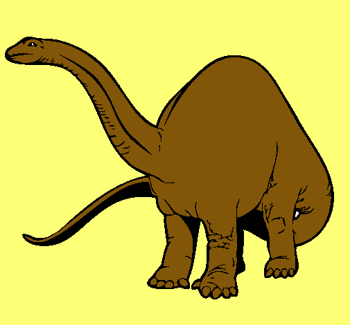 Dibujo Braquiosaurio II pintado por eric_yael
