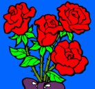 Dibujo Ramo de rosas pintado por ROKERA-PAOLA