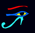 Dibujo Ojo Horus pintado por armando
