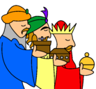 Dibujo Los Reyes Magos 3 pintado por eber