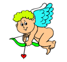 Dibujo Cupido pintado por kjkjkk