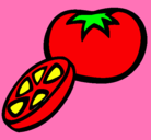 Dibujo Tomate pintado por nichole