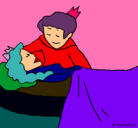 Dibujo La princesa durmiente y el príncipe pintado por kioma