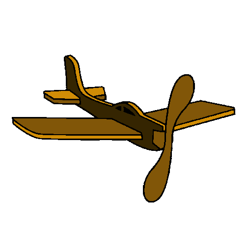 Avión de cartón