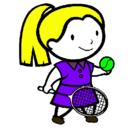 Dibujo Chica tenista pintado por iuyu