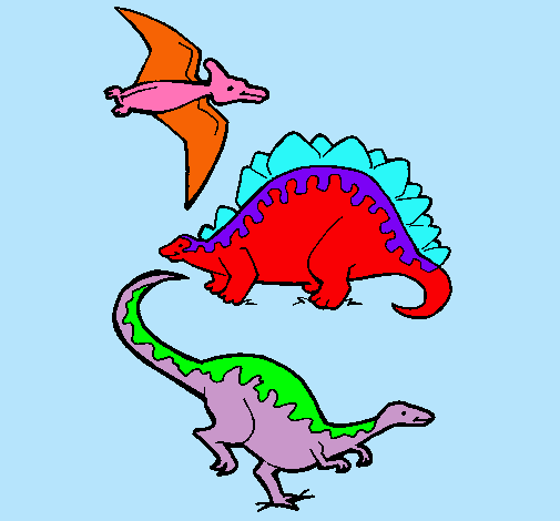 Tres clases de dinosaurios