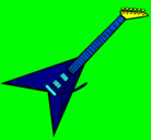 Dibujo Guitarra eléctrica II pintado por JOAQUIN07551