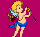 Dibujo Cupido pintado por darliin