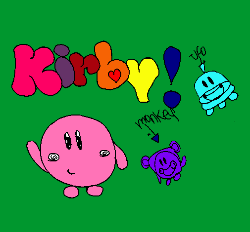Dibujo Kirby 4 pintado por Vale06