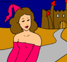 Dibujo Princesa y castillo pintado por Negogar