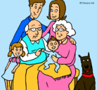 Dibujo Familia pintado por chipilin