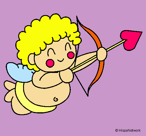 Dibujo Cupido pintado por Bryna