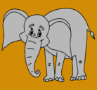 Dibujo Elefante feliz pintado por ALANCiTO