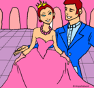 Dibujo Princesa y príncipe en el baile pintado por ELIBETH