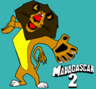 Dibujo Madagascar 2 Alex 2 pintado por gustavo5