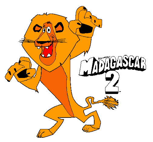 Dibujo Madagascar 2 Alex pintado por karla550