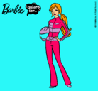 Dibujo Barbie piloto de motos pintado por crisguapa